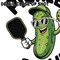 Pickleball DTF Transfer Ð Pickle Ballin' Funny Pickle Character Ready to Press